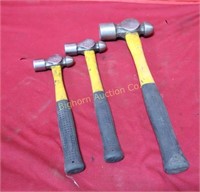 Ball Peen Hammers 3pc lot