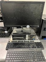 HP COMPUTER, MONITOR, KEYBOARDS