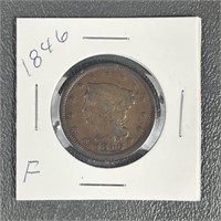 1846 Large Cent Braided Hair