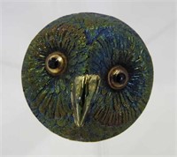 Owl hatpin - dark