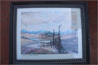 60s "Early Snow Alberta Hills" Hornyansky Art