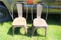 1950s Service Station Metal Chairs