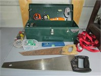 Green Metal Tool Box Full od Misc Tools
