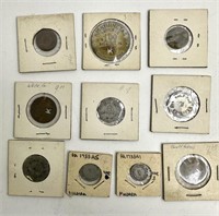 10 Vintage Trading Tokens