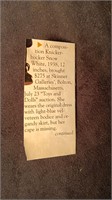 1938 12” Knickerbocker Composition Doll.