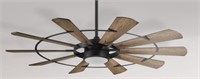 60" LED ceiling fan w/ light & remote (Globe