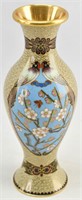Vintage Chinese Cloisonne Style Vase