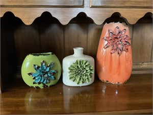 Floral Pottery Vases