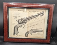 Framed Vintage Remington No. 3 Advertisement