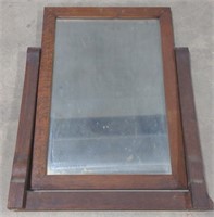 (AI) Wood Framed Swivel Mirror. 22" x 29".