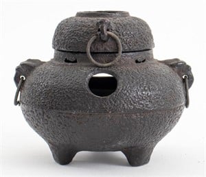 Diminutive Japanese Cast Iron Incense Burner