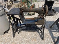 ANTIQUE SEWING MACHINE AND STAND