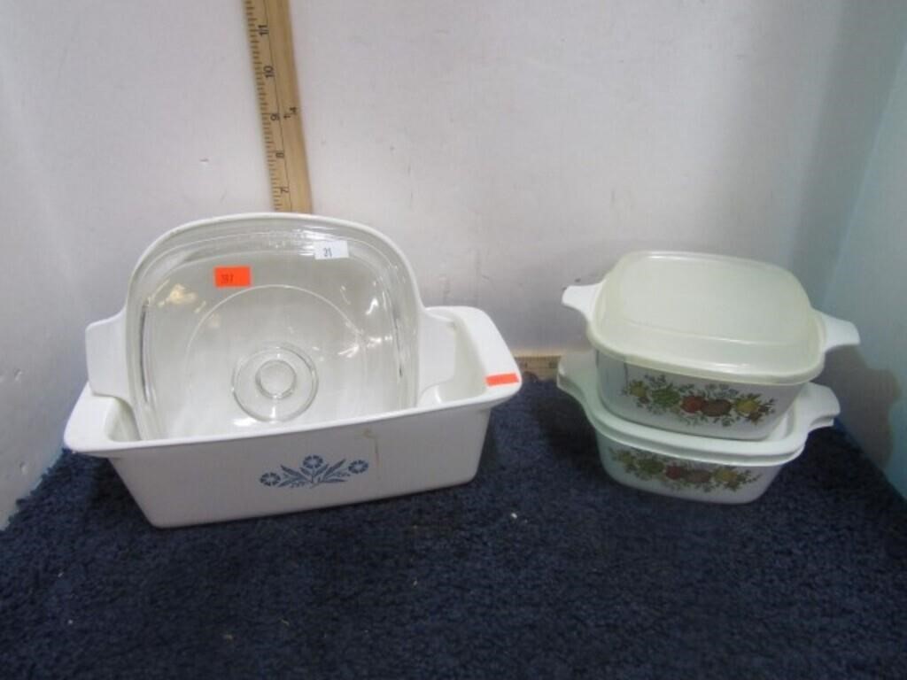 CORNINGWARE DISHES