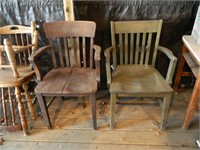 2 VINTAGE ARM/OFFICE CHAIRS