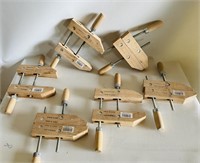 Set of 6 -  8* Wood Clamps