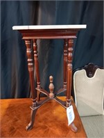 SQUARE MARBLE TOP FERN STAND