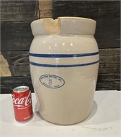 Heavy Marshall Pottery Crock Stamped "3"