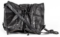 Carlos Falchi Faux Ostrich Leather Handbag