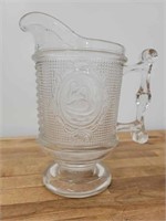 Antique Swan & Mesh Pattern Pitcher by Eapg