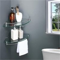 55$-KES Bathroom Glass Shelf 7mm Tempered