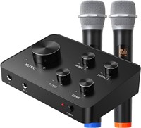 Rybozen Wireless Microphone Karaoke Mixer System