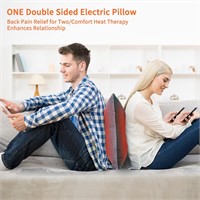 FirstE Double- Side Heating Lumbar Support Pillow