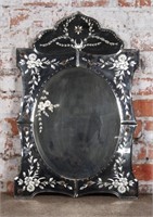 An Italianate Cut & Beveled Glass Mirror, G+ cond