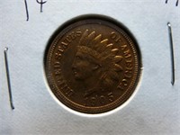 1905 US Indian Head Penny - One Cent