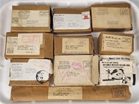 ASSORTED LOT OF EMPTY PREMIUM BOXES & PAPERWORK