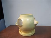 Yellow Flower Pot (Needs Good Cleaning)