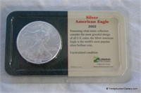 2002 American Silver Eagle 1oz. Bullion Coin