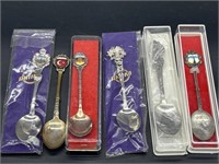 (6) Souvenir Spoons, as pictured