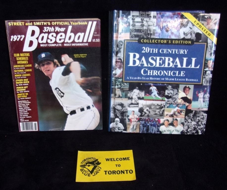 Baseball lot w/ 1977 magazine.