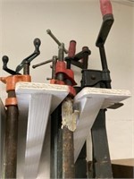 (4) Wood Pipe Clamps