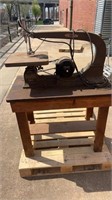 Large Delta Scroll saw on stand