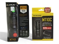 Klarus xt12, nitecore mt10c