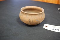 Native American Terracotta Painted Clay Pot