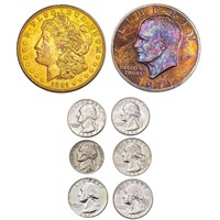 [8] 1939-1971 [5] 25c, [1] 5C, [2] $1