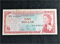 $1 EAST CARIBBEAN BANK NOTE BILL ONE DOLLAR