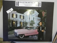 Lithograph Metal Elvis - Graceland 16" x 20" Sign