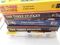 3 Stooges VHS tapes and DVD set