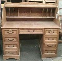 Roll Top Desk, Approx. 50"×25"×49"