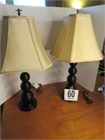 Pair of 26" Tall Lamps with Shade (R1)