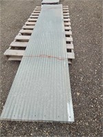 Corrugated steel panels; 12'x26"; qty 11