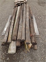 19 Rounds fence post; 78" long