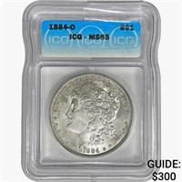 1884-O Morgan Silver Dollar ICG MS65