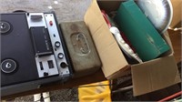 TAPE RECORDER, METAL BOX, BOX FULL