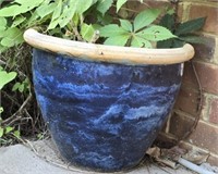 Small Blue Flower Pot
