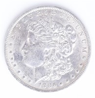 Coin 1886-O Morgan Silver Dollar In AU Key Date!