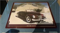 1940 Ford Deluxe in a Red Frame 20x16